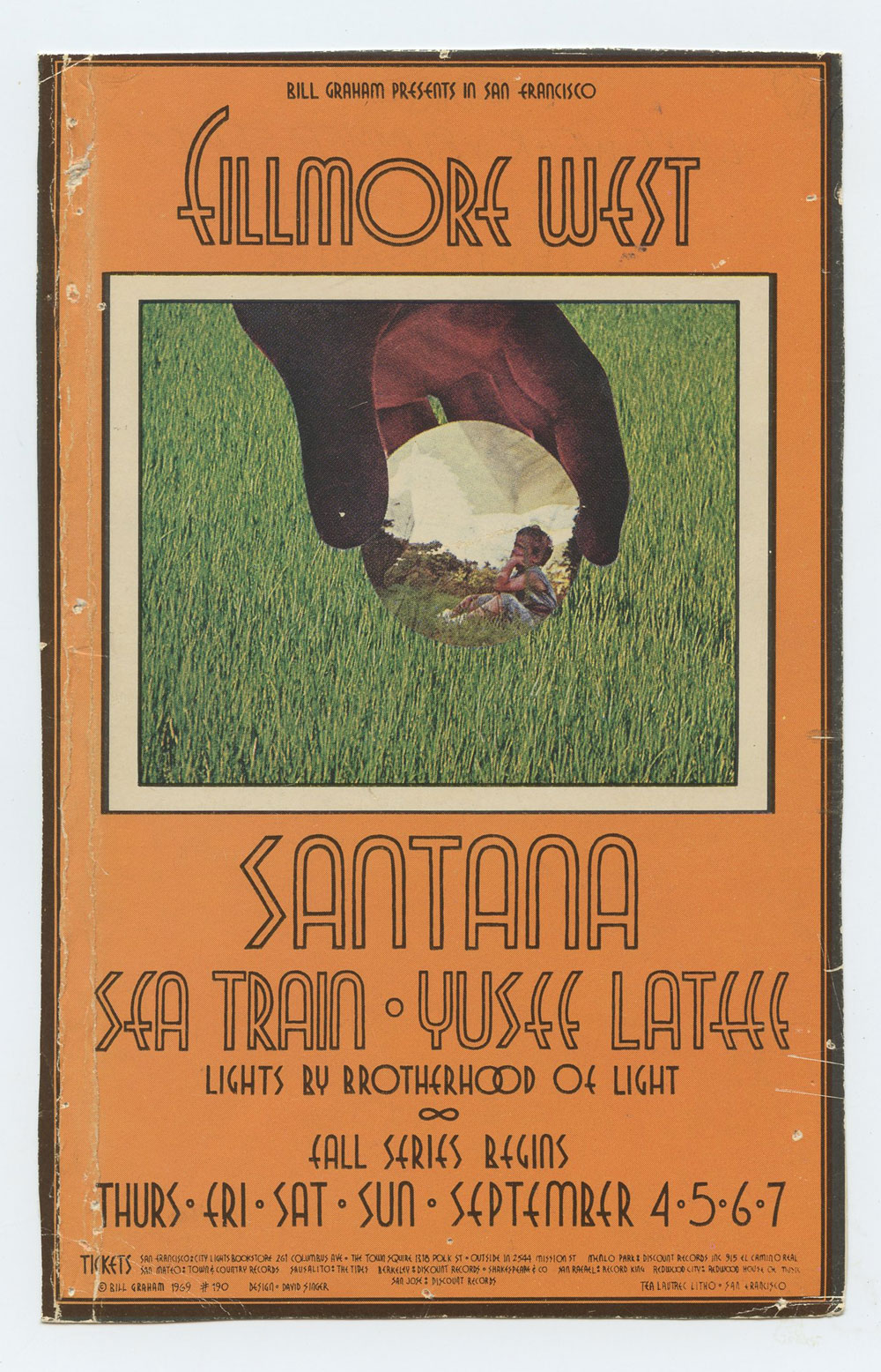 BG 190 Postcard Santana 1969 Sep 4 Fine