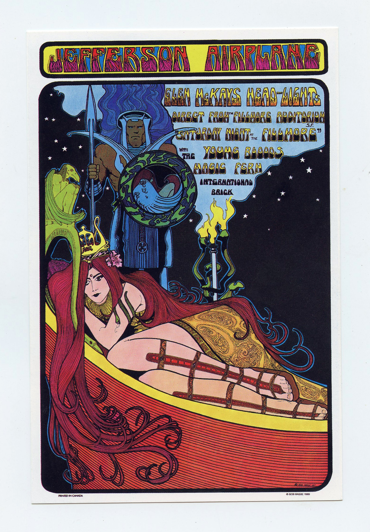 Jefferson Airplane Handbill 1967 Sep 23 Seattle Center Bob Masse