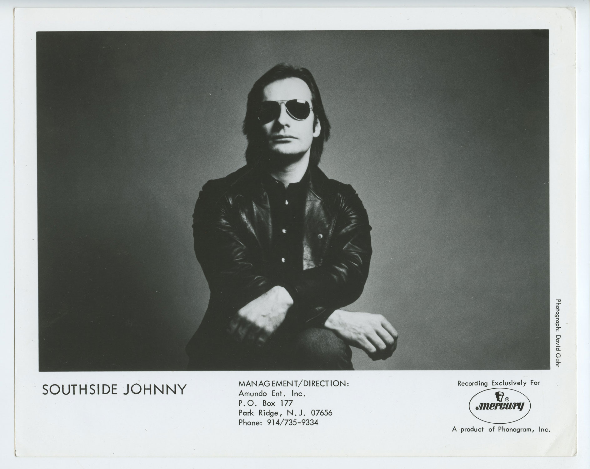 Southside Johnny Photo 1976 Mercury Records