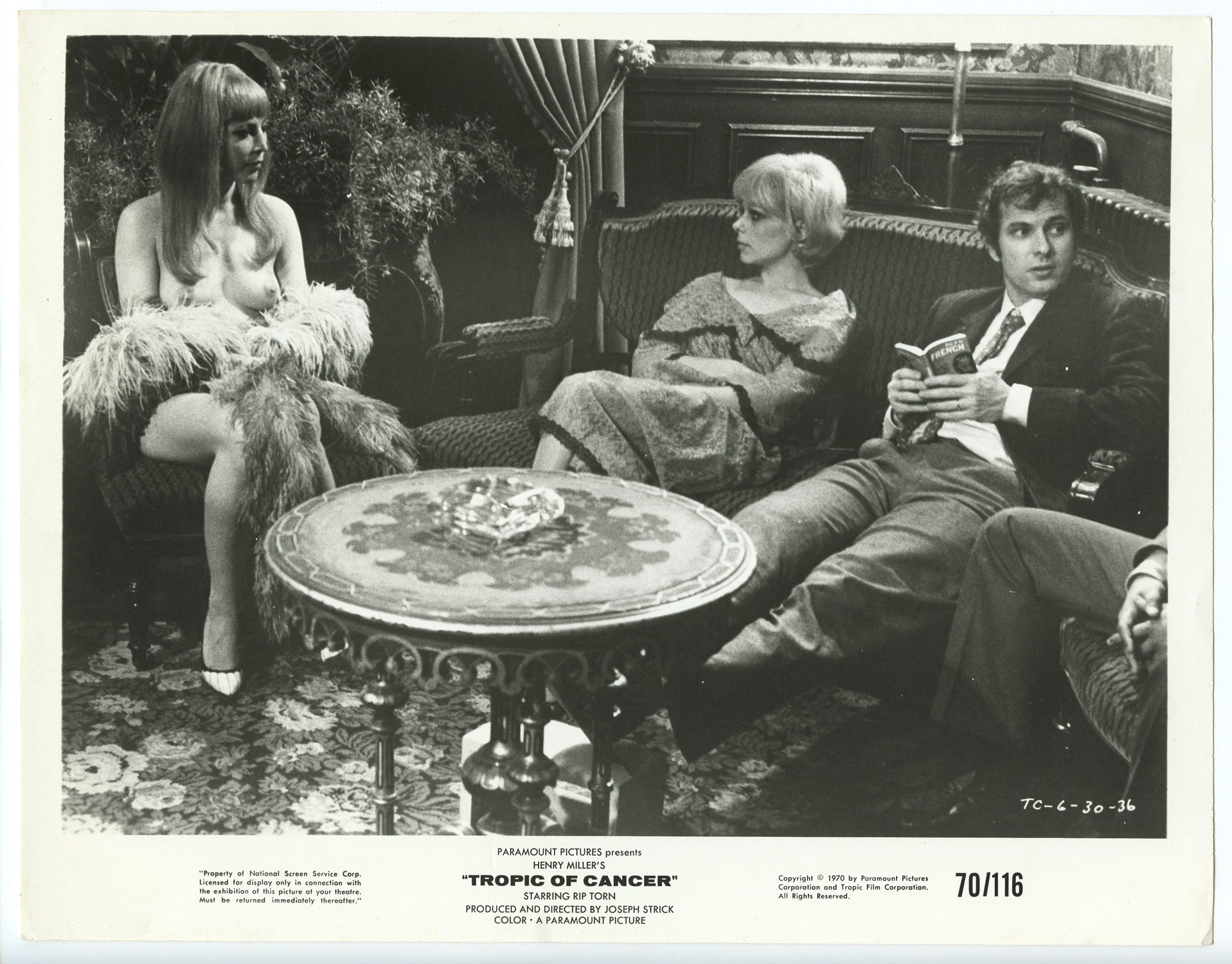 Rip Torn Sabine Sun Photo 1970 Tropic Of Cancer Original Vintage Vintage Collectibles Concert 2661