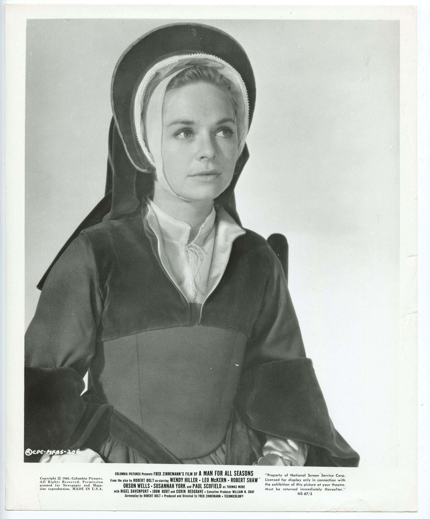 Susannah York Photo 1966 A Man for All Seasons Original Vintage