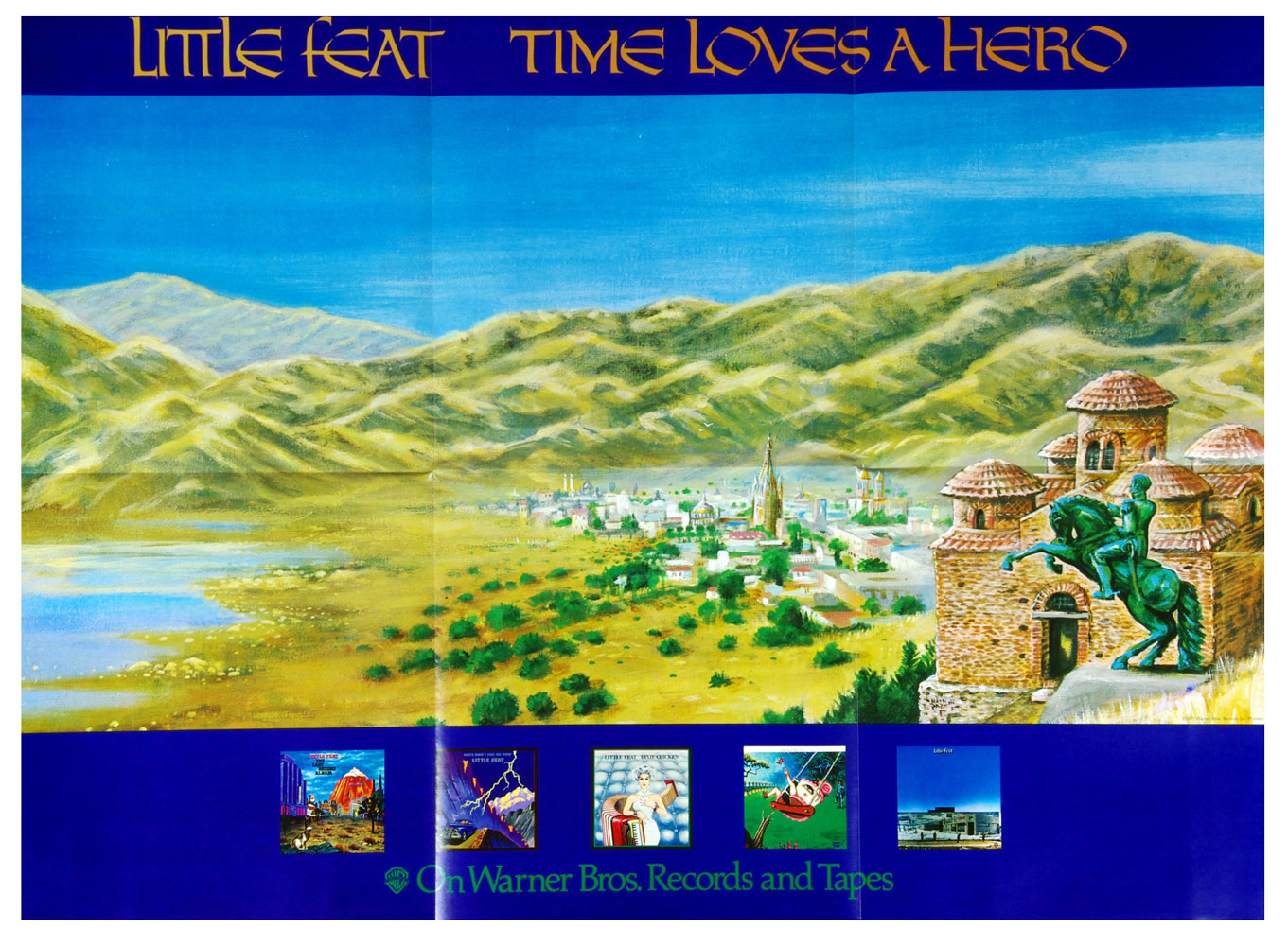 Little Feat Poster 1977 Time Loves a Hero 1977 Album Promotion