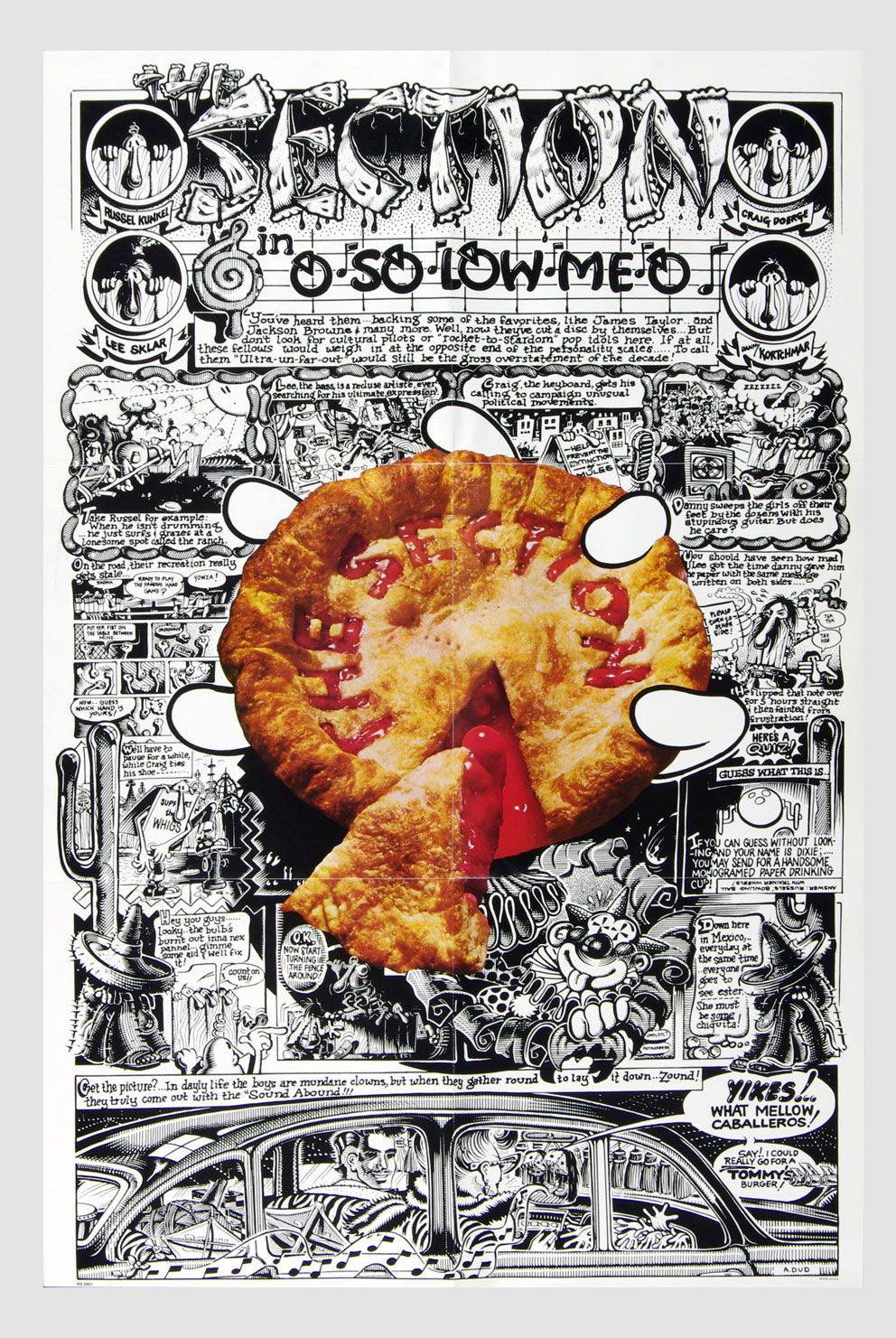 The Section Poster 1972 Self Titled Album Promotion