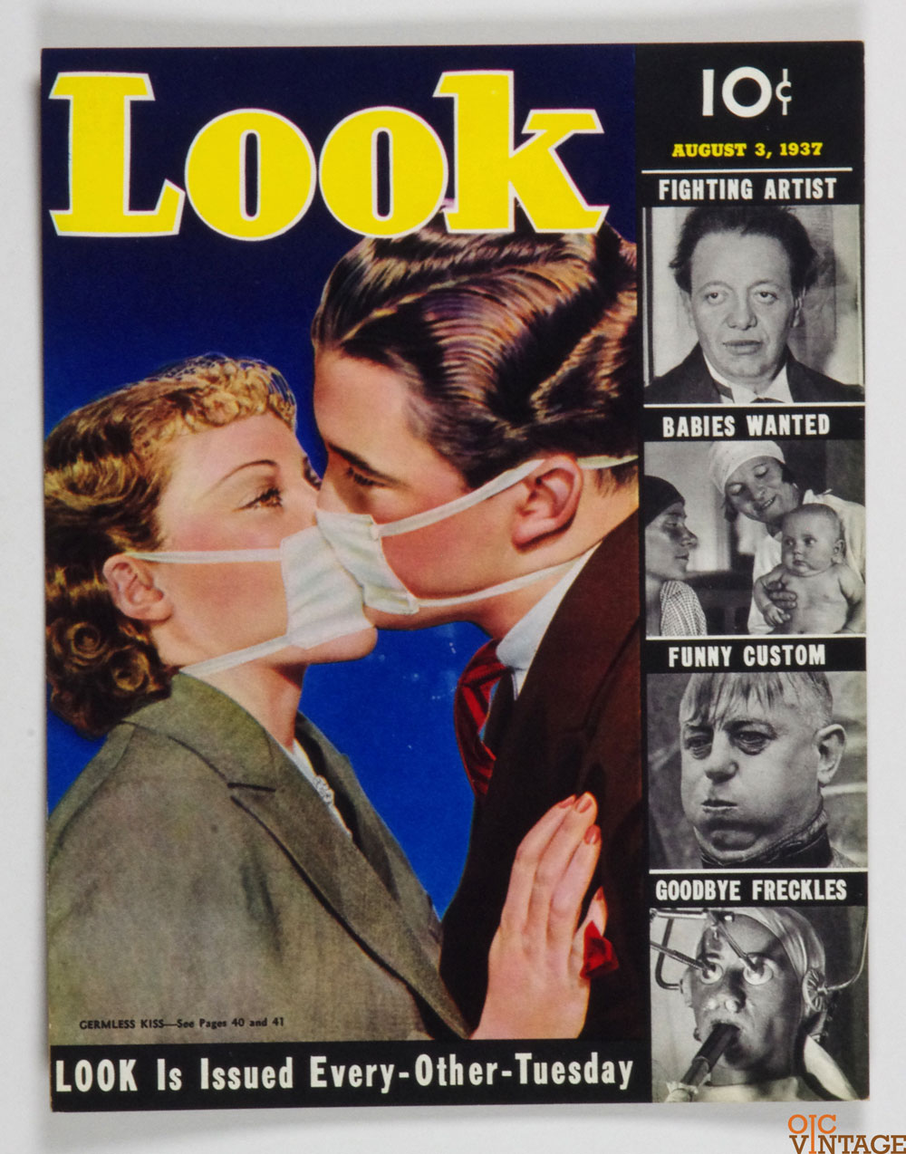 Look Magazine Poster Cardboard Display 1937 August