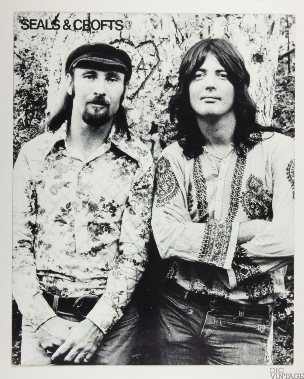 Seals & Crofts Poster Cardboard Year of Sunday 1972 New Album Promotion 22 x 27