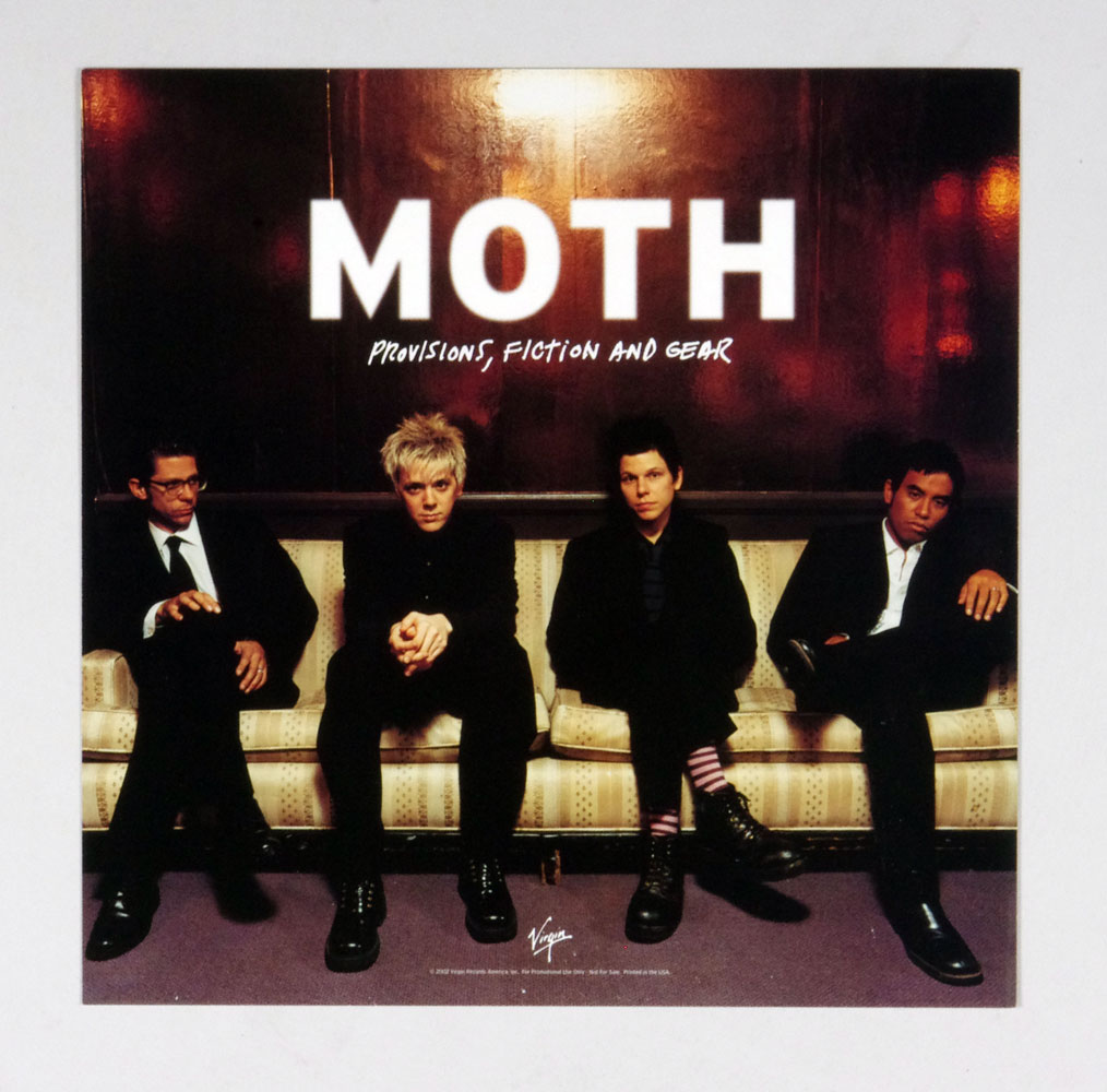 Moth Poster Flat 2002 Provisions Fiction and Gear Album Promotion 12 x 12