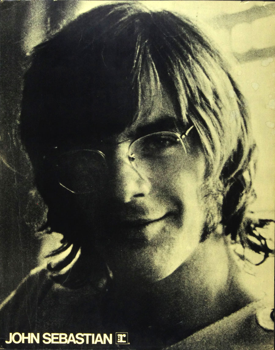 John Sebastian Poster Cardboard Tarzana Kid 1974 New Album Promo B/W  21 x 27