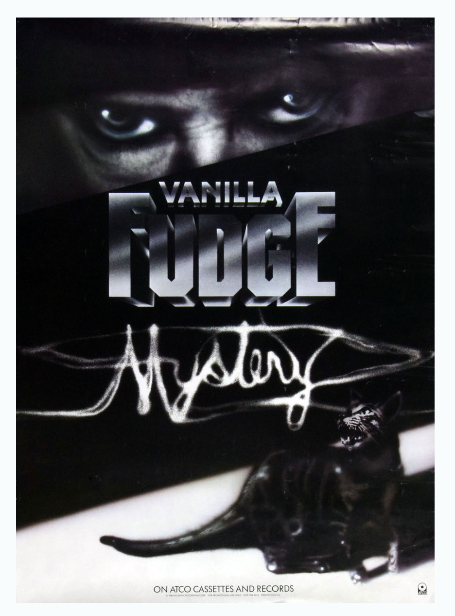 Vanilla Fudge Poster 1984 Mystery Album Promotion