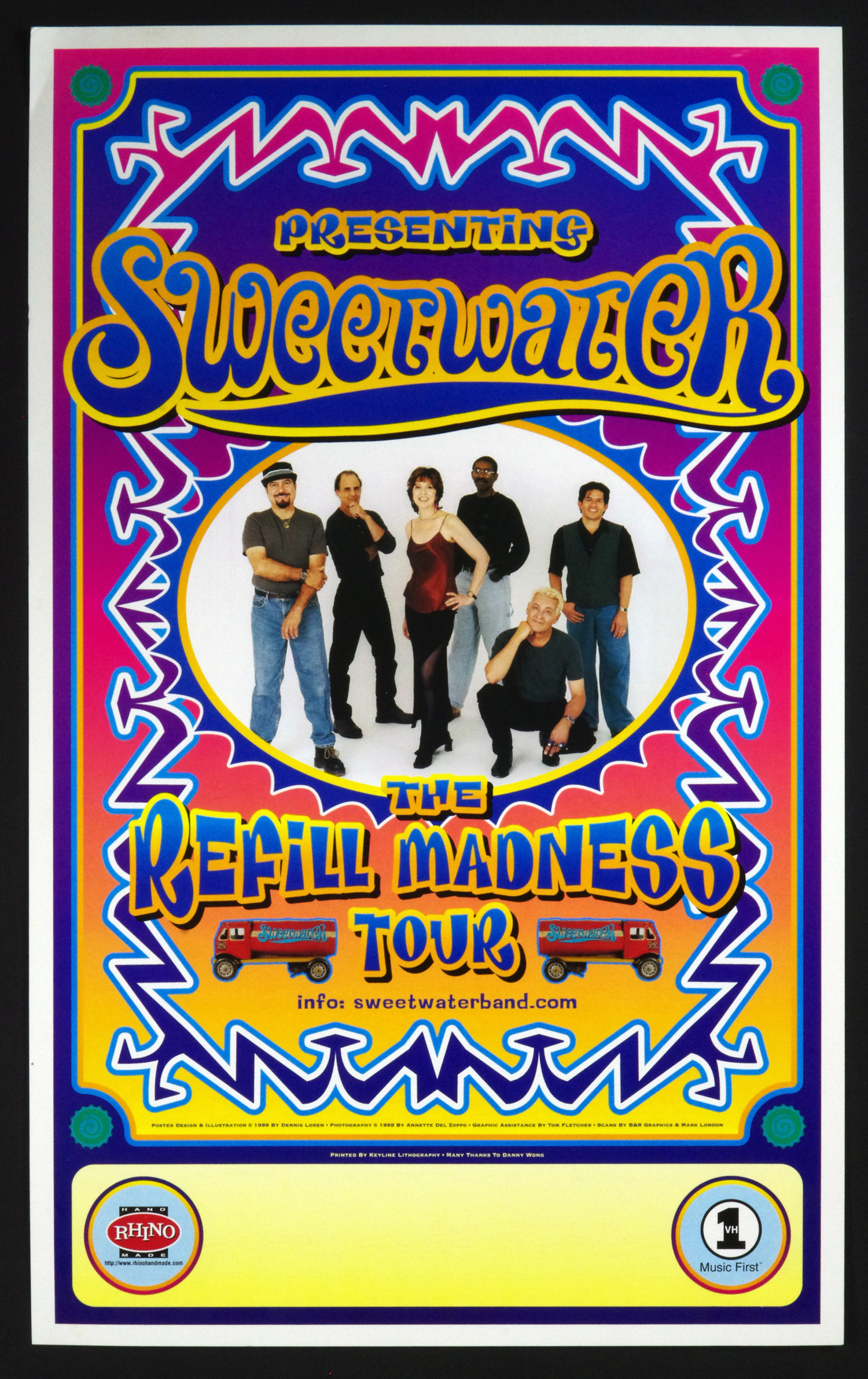 Sweetwater Poster The Refill Madness Tour 1999 Dennis Loren