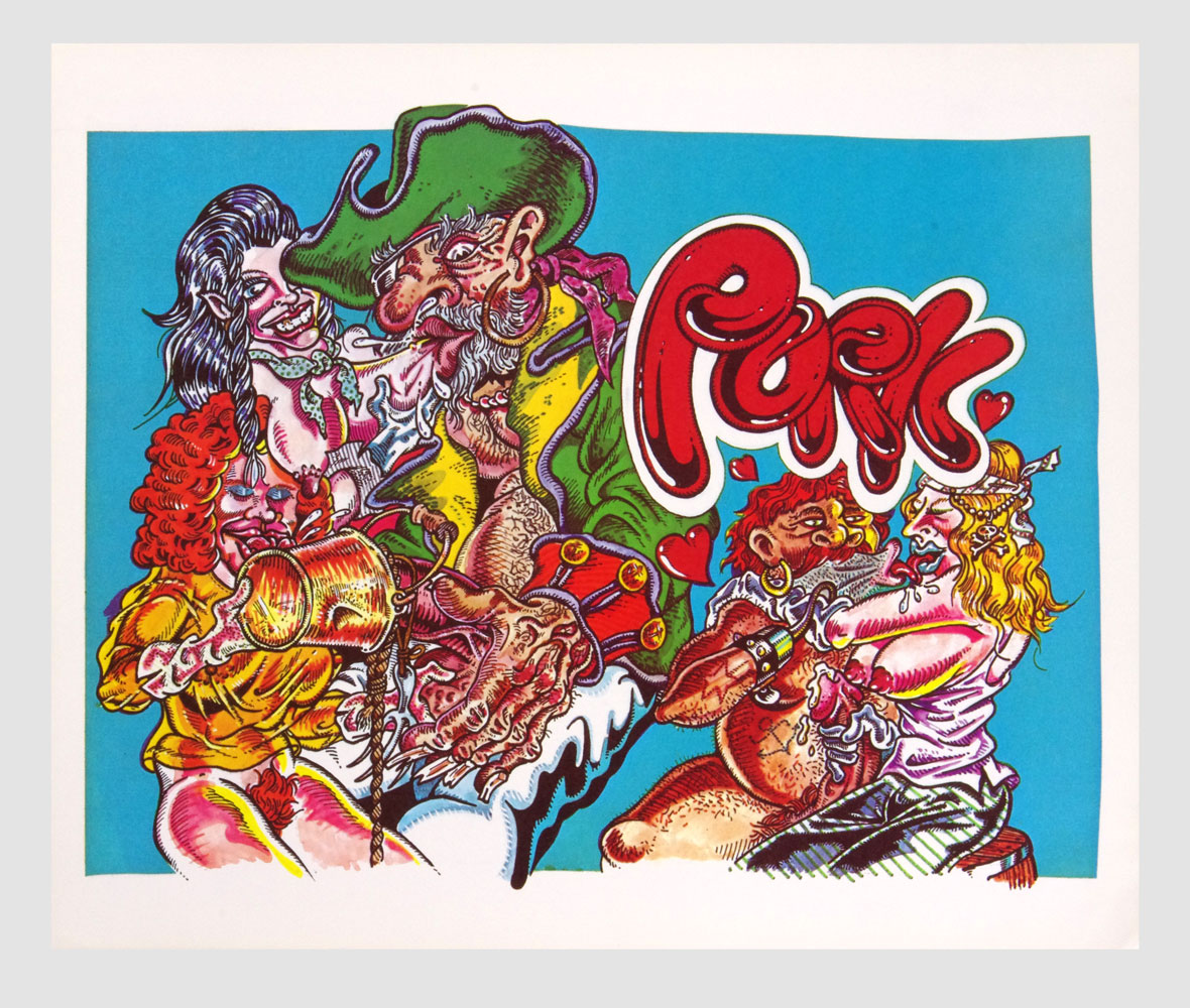 S. Clay Wilson Poster PORK Underground Comix Promotion 1974