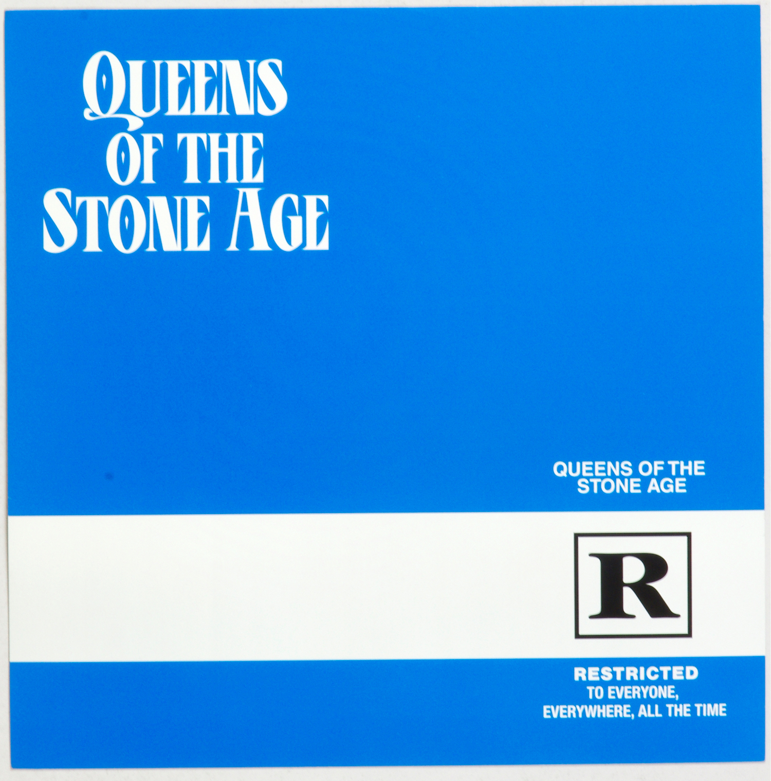 Queens Of The Stone Age Poster Flat 1999  inch R  inch Album Promo 12 x 12