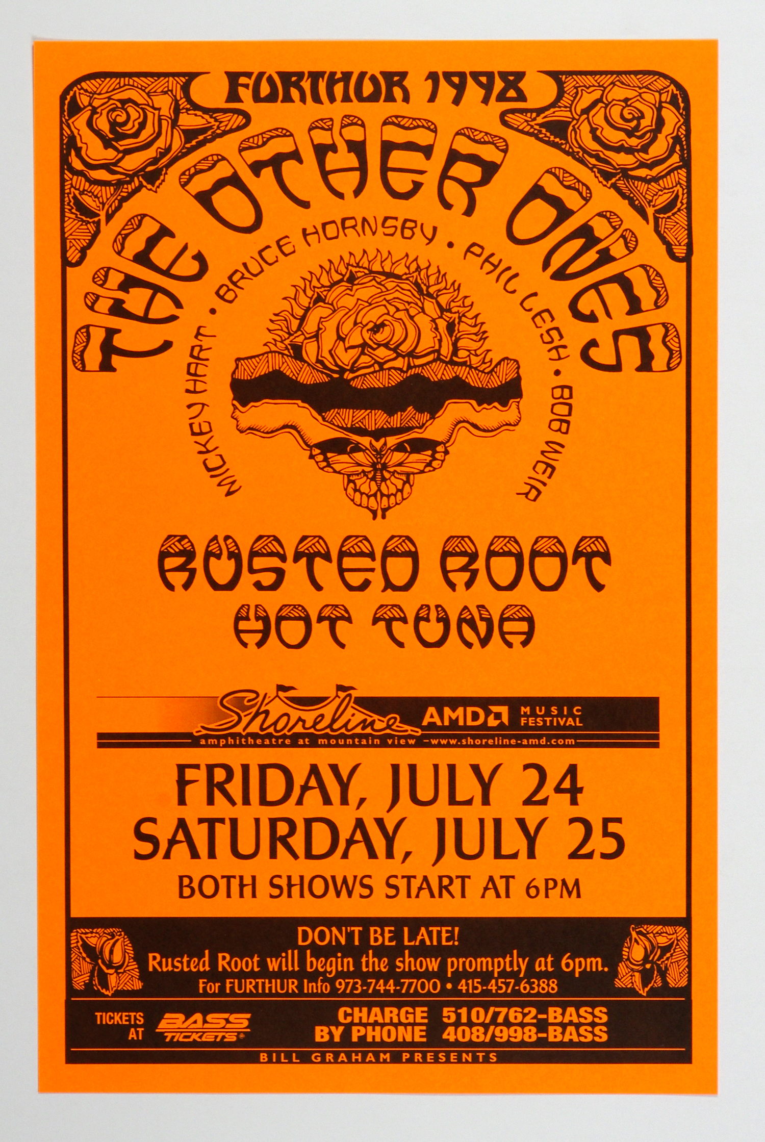 The Other Ones Poster 1998 Jul 24 Shoreline Amphitheatre