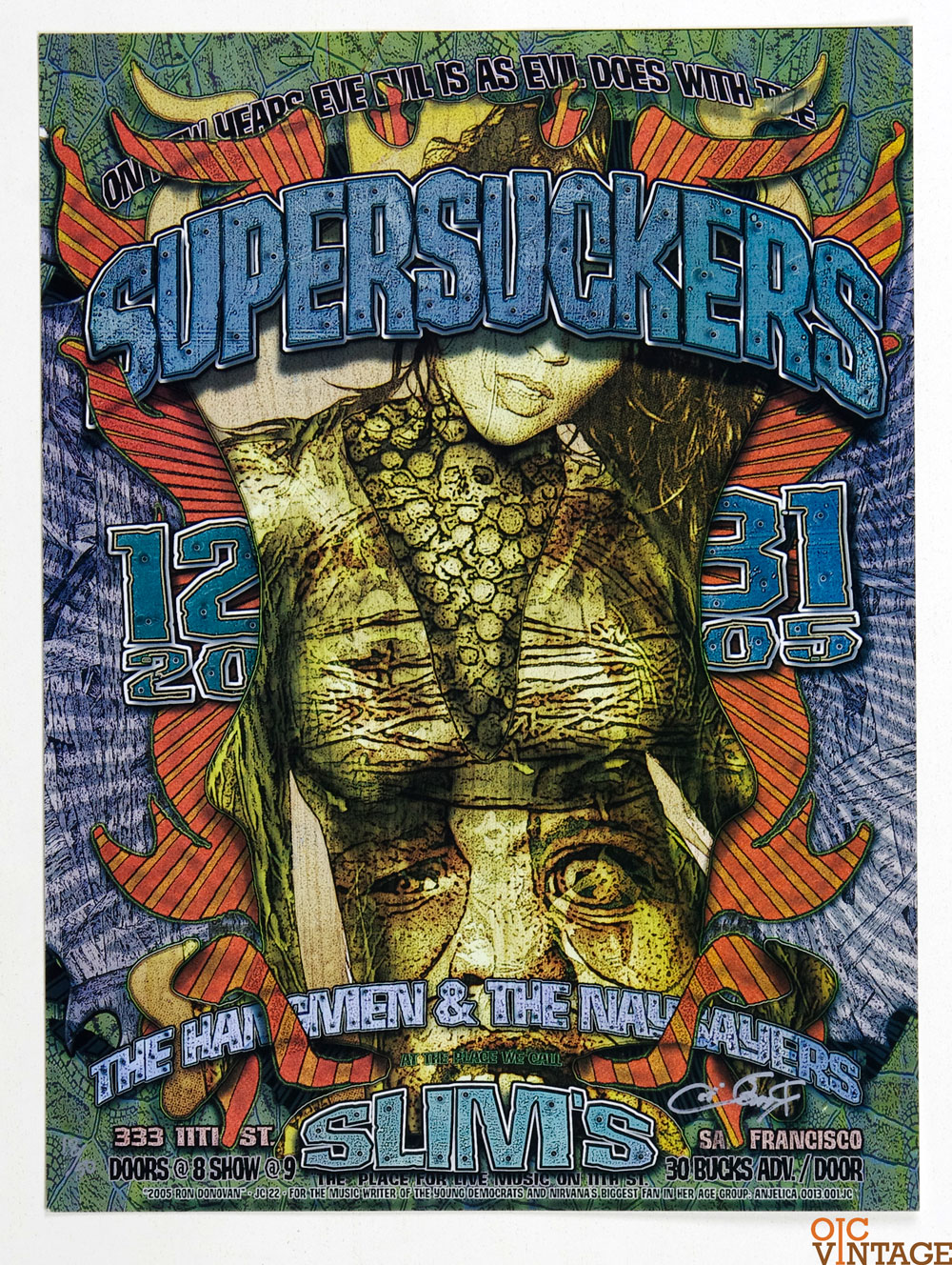 Supersuckers Poster 2005 Dec 21 Ron Donovan signed numbered