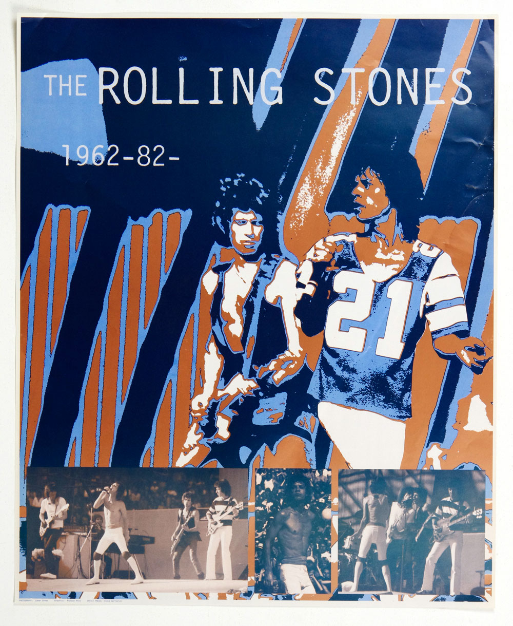 The Rolling Stones Poster 20th Anniversary Promotion 1962 1982