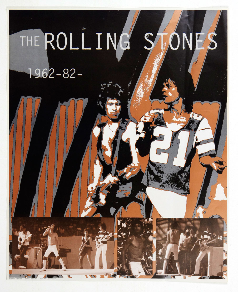 The Rolling Stones Poster 20th Anniversary Promotion 1962 - 1982