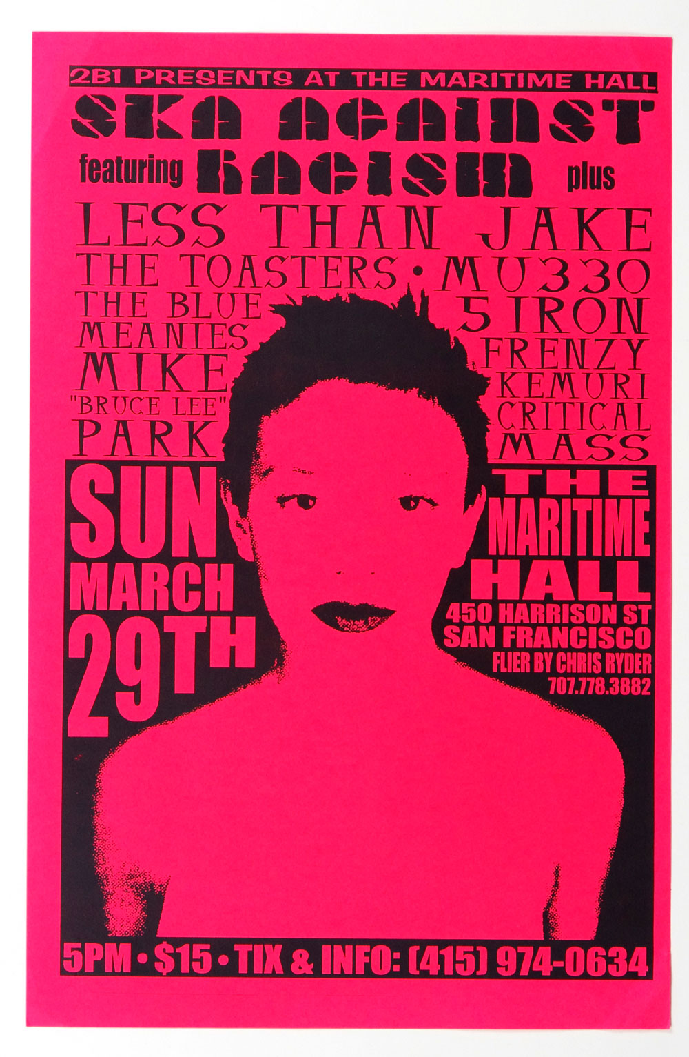 Less Than Jake Poster 1998 Mar 29 Maritime Hall  