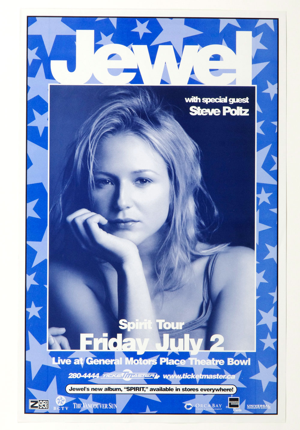 Jewel Poster 1999 Jul 2 GM Place Vancouver 