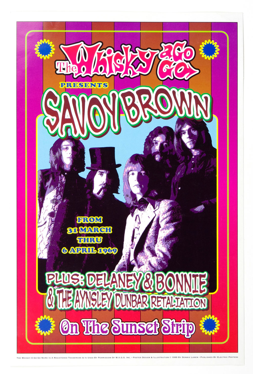 Savoy Brown Poster 1998 The Whisky A Go Go Tour