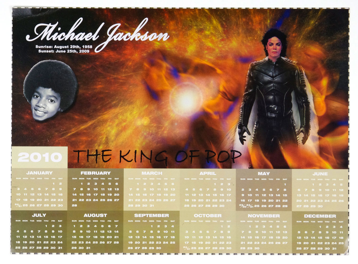 Michael Jackson FY 2010 Calendar