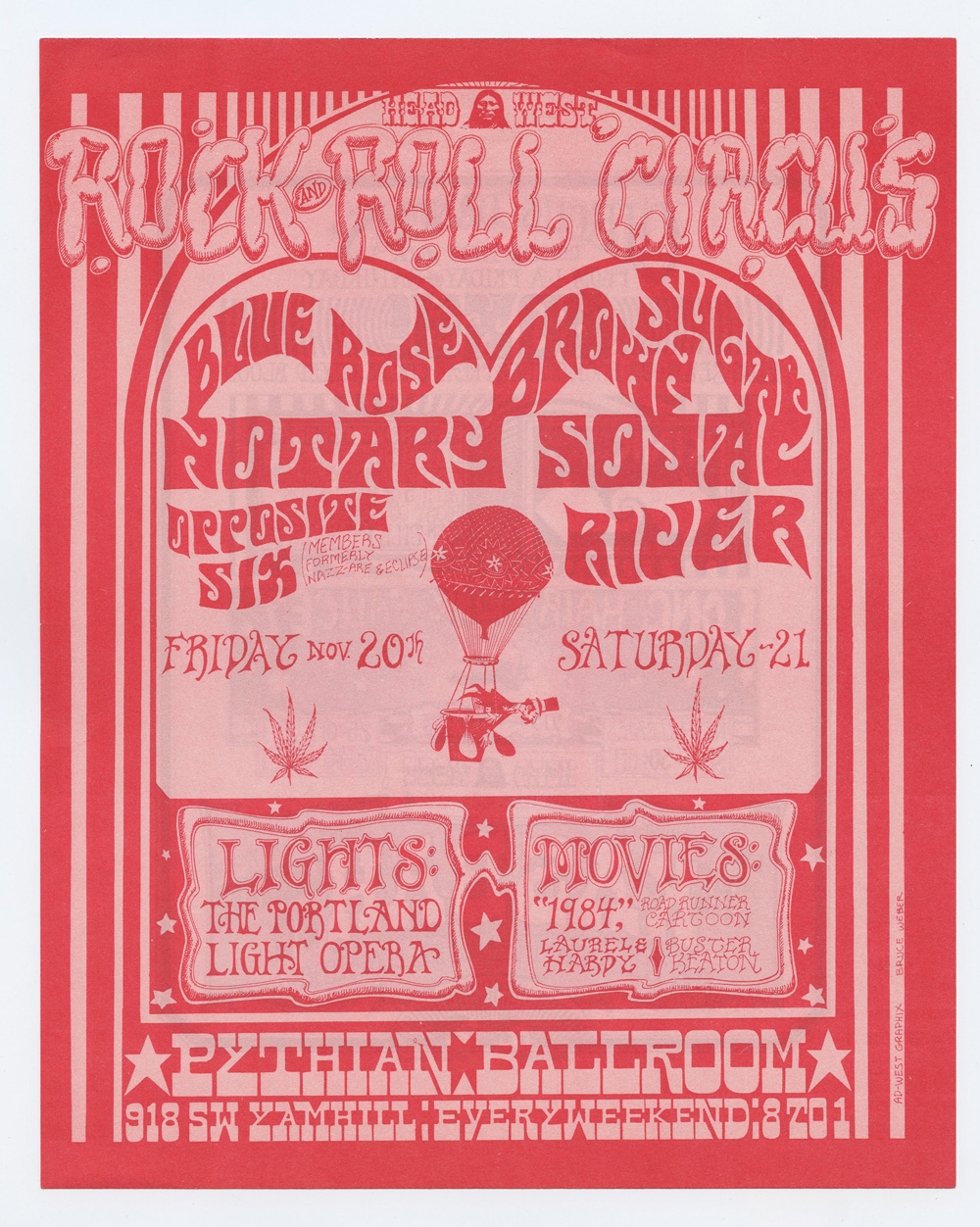 Pythian Hall Handbill 1970 Nov 20 Notary Sojac Brown Sugar