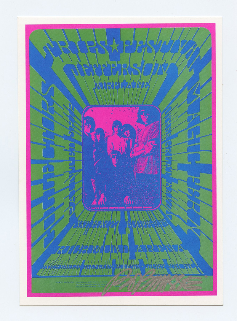 Jefferson Airplane Handbill 1967 May 27 TRIPS Festival Vancouver Bob Masse