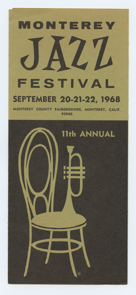 Monterey Jazz Festival Handbill 1968 Sep 22