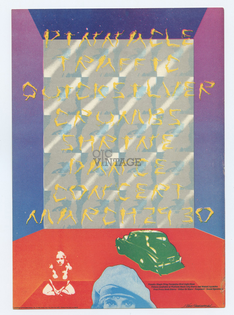 Quicksilver Messenger Service Handbill AOR 3.67 Shrine Auditorium 1968