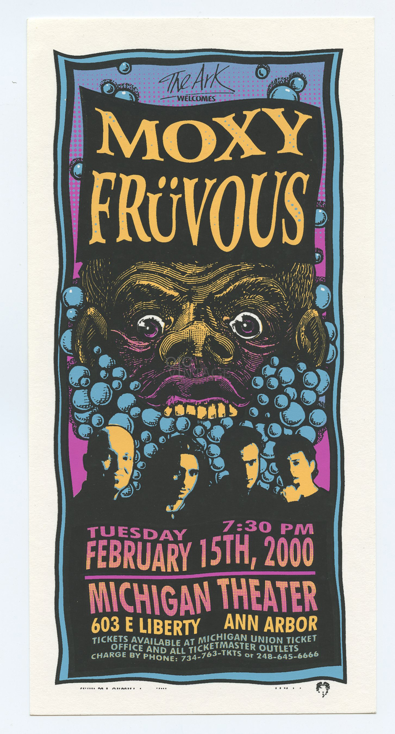 Moxy Fruvous Handbill 2000 Feb 15 Michigan Theater 