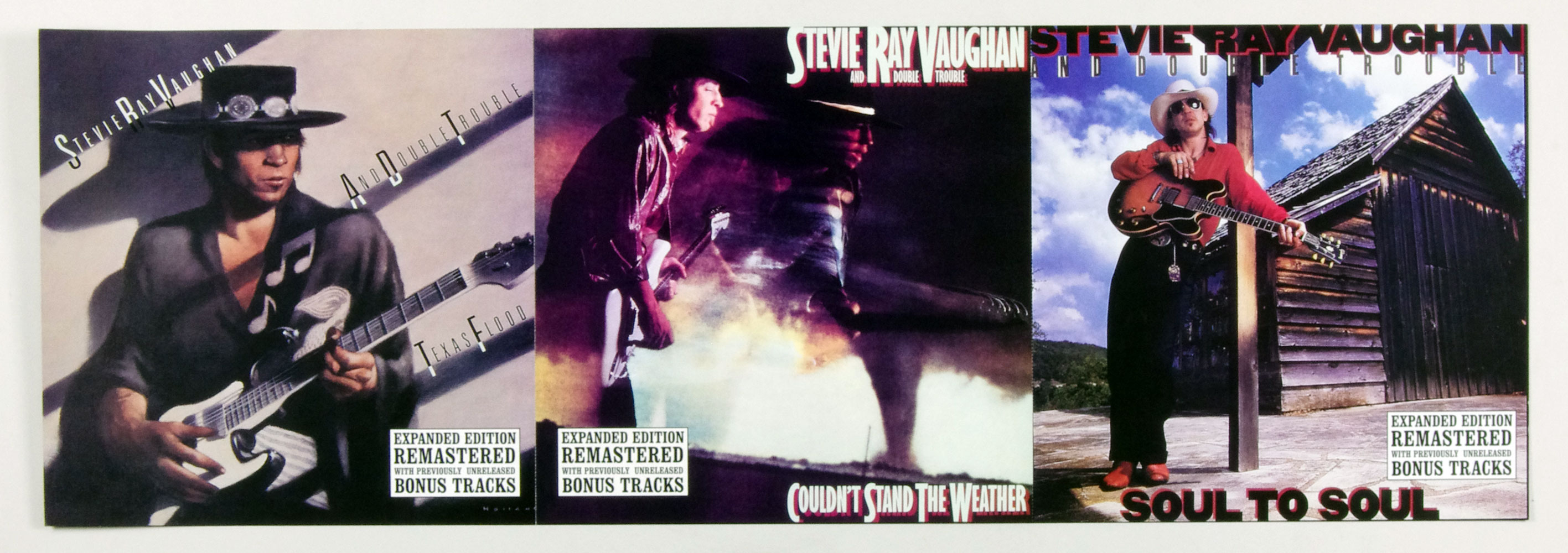 Stevie Ray Vaughan Poster Flat 1985 Soul To Soul Album Promo 12 x 12