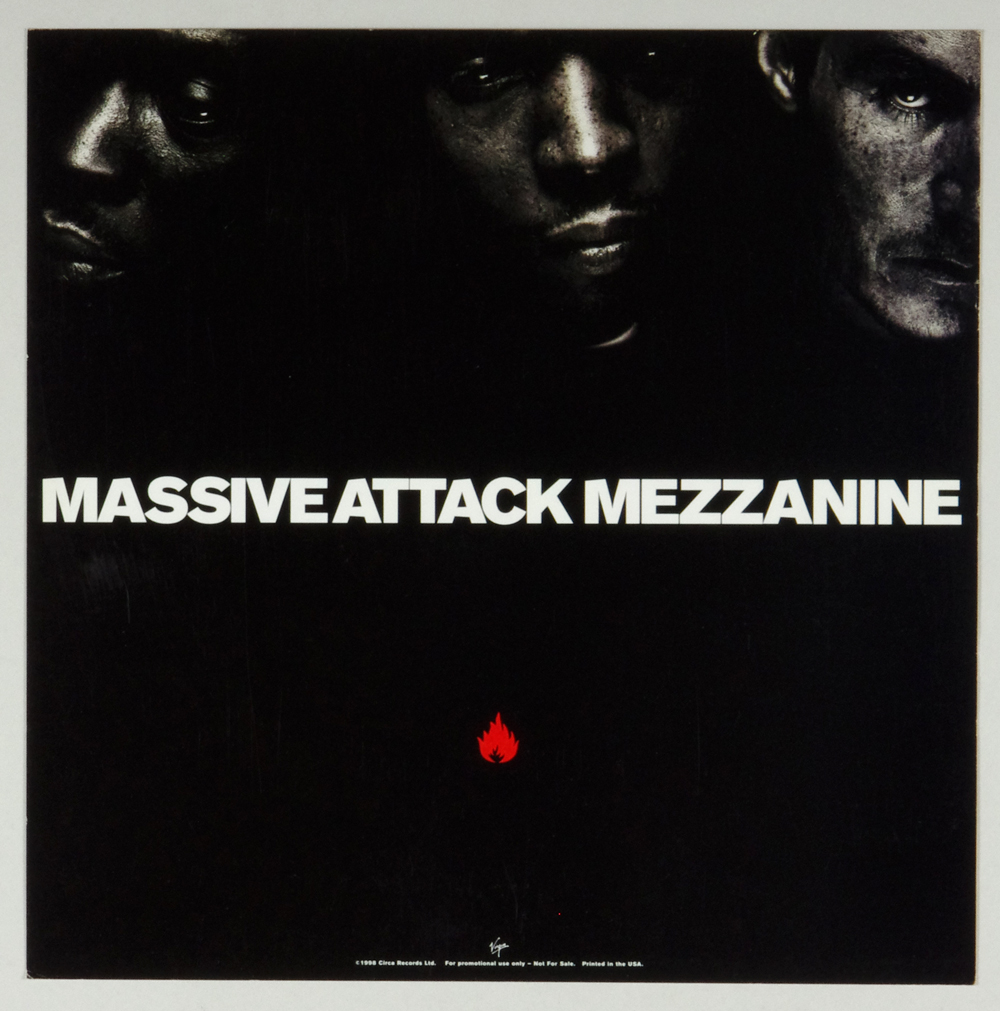 Massive Attack Poster Flat 1998 Mezzanine Album Promotion 12 x 12