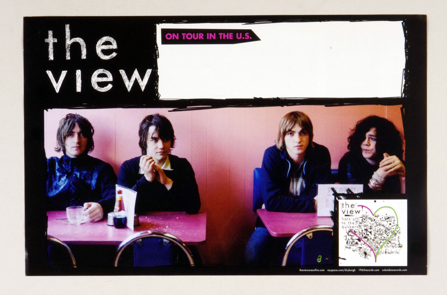 The View Poster 2007 Hats Off The Buskers Album Promotion