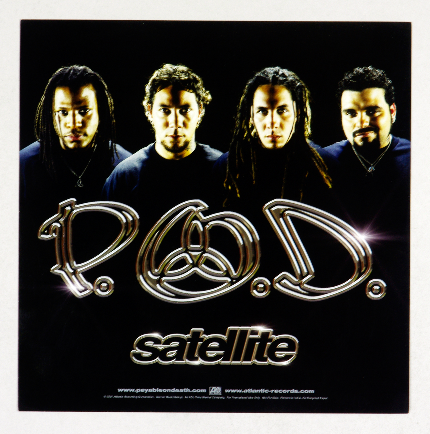 P.O.D. Poster Flat 2001 Satellite Album Promotion 12 x 12 