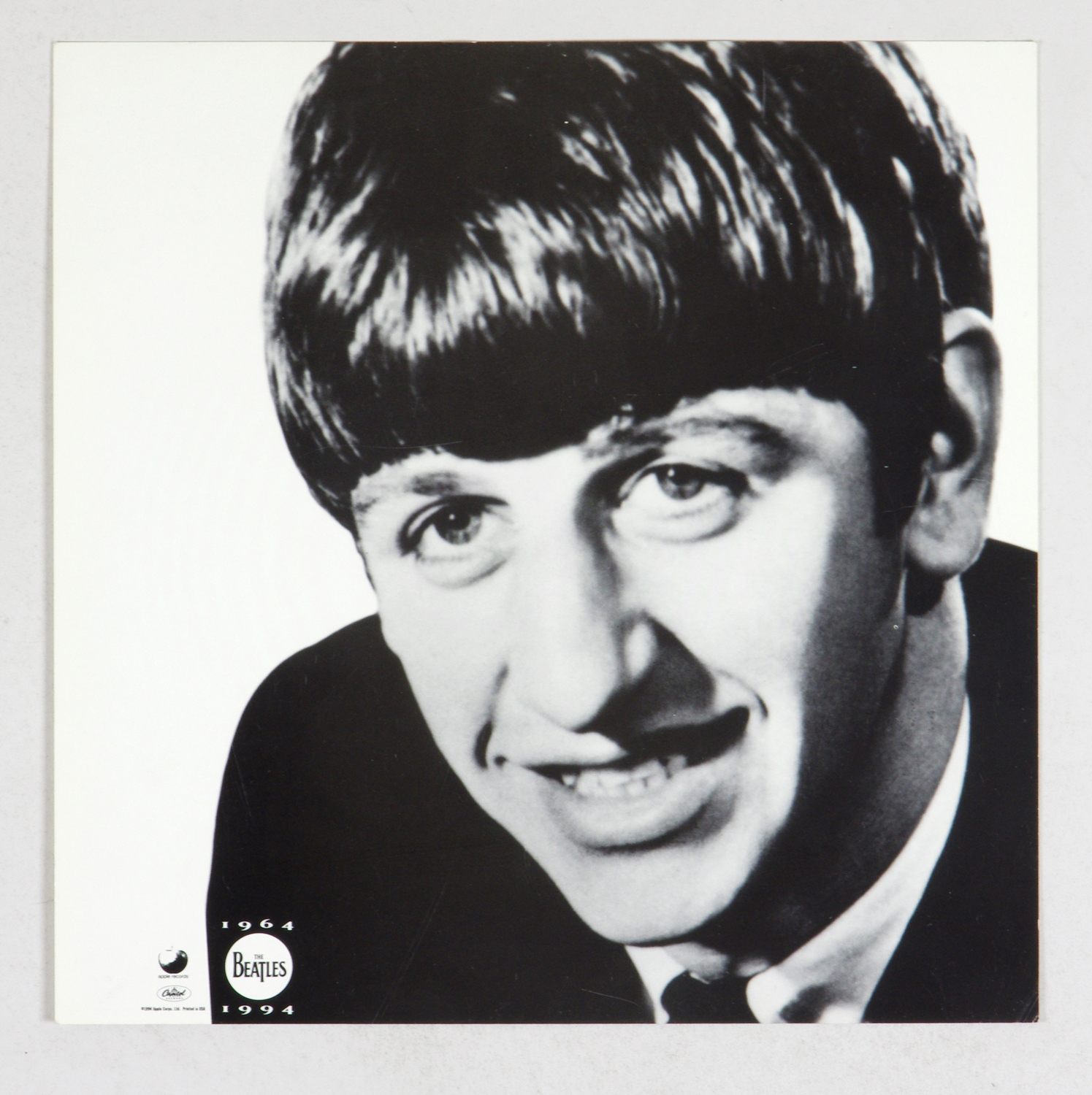 Paul McCartney Ringo Starr Poster Flat 1994 Apple and Capitol Records 12 x 12