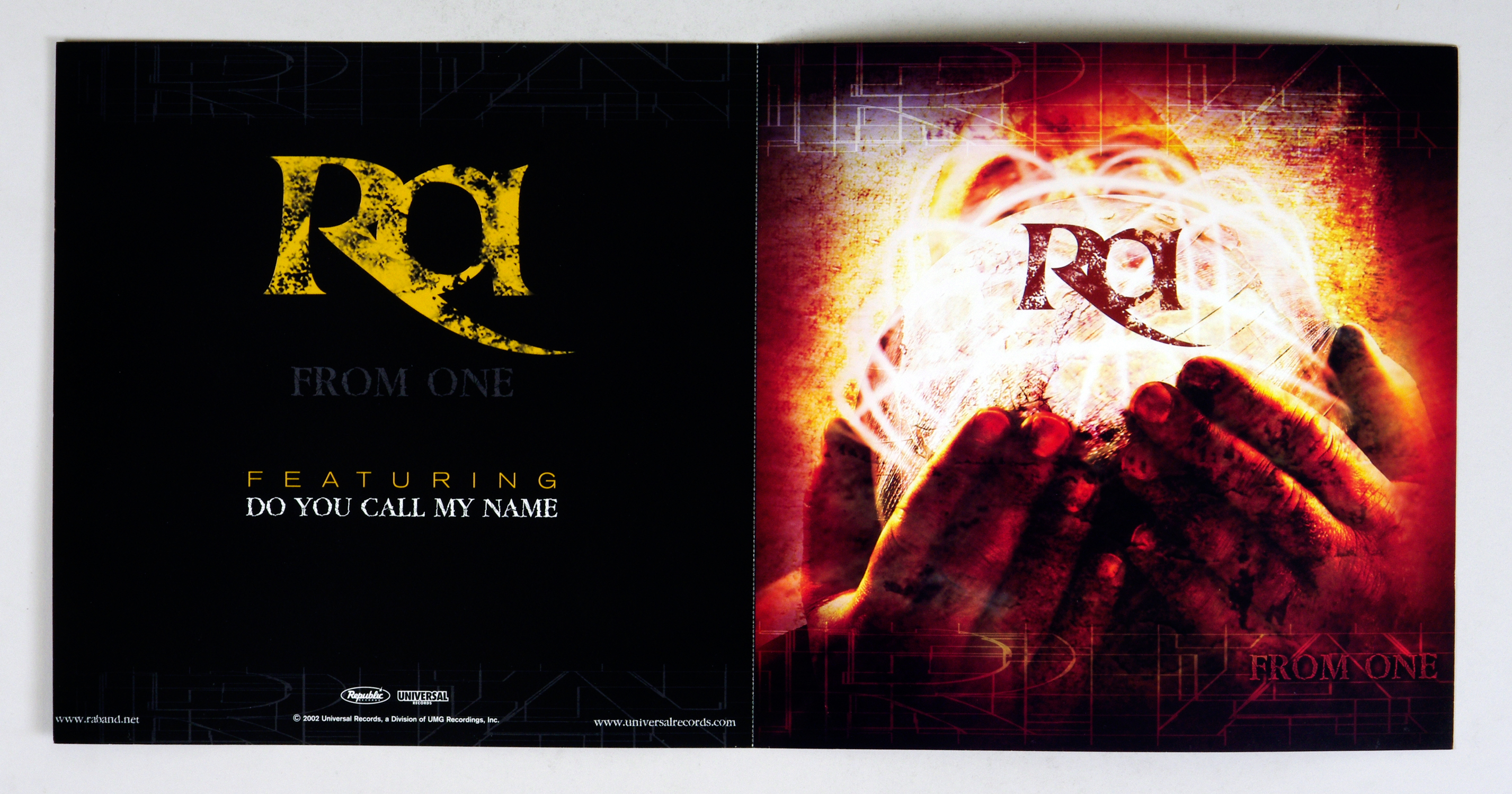 Ra Poster Flat 2002 From One Album Promotion 12 x 12 