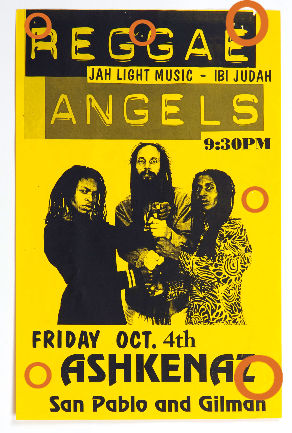 Jah Light Poster 2003 Oct 4 Ashkenaz Berkeley