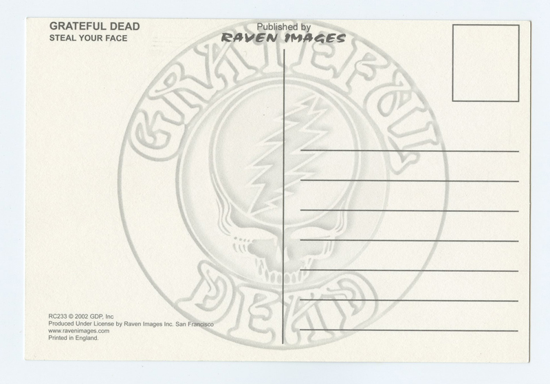 Grateful Dead Postcard Steal Your Face Raven Image