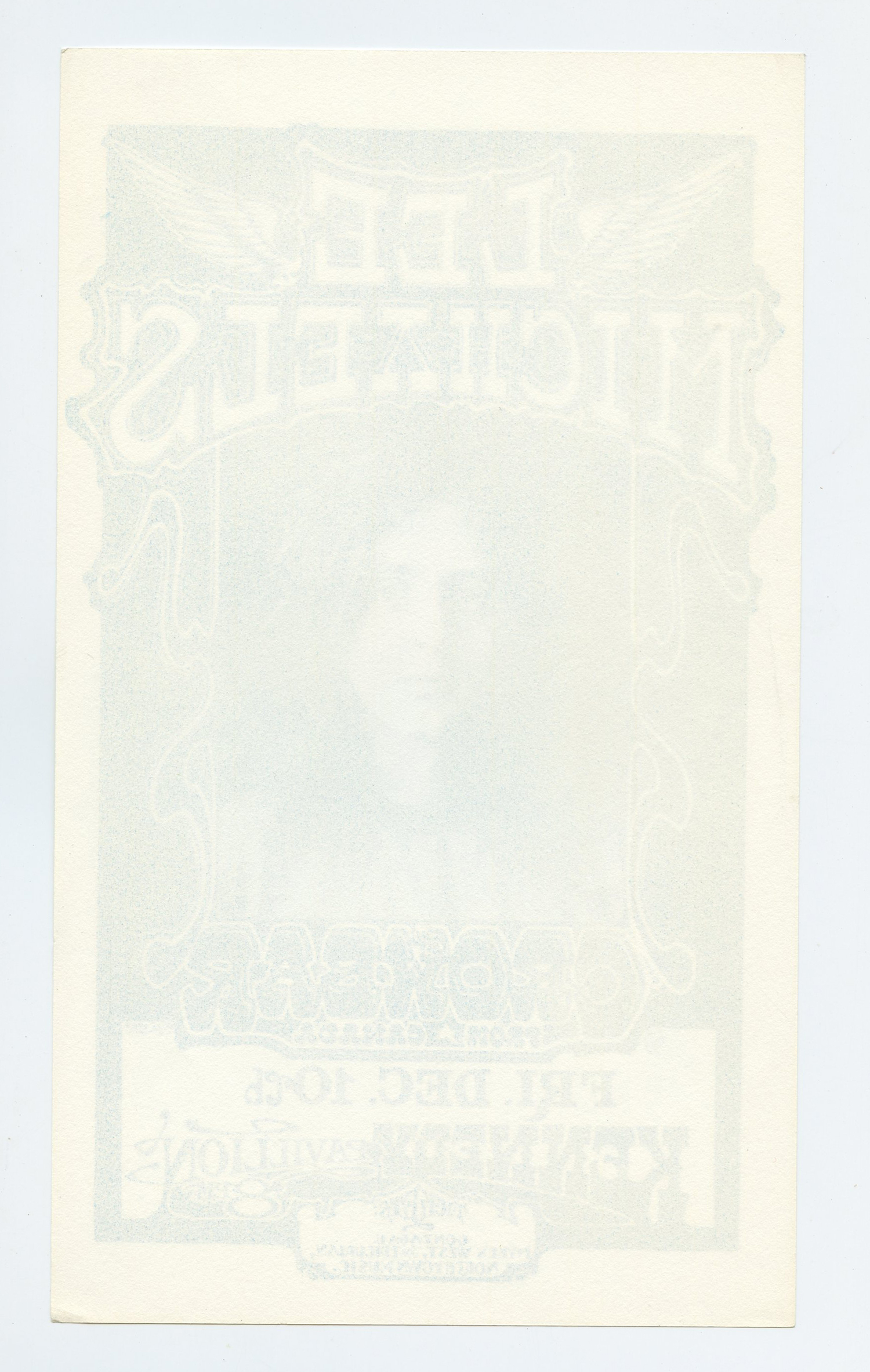 Lee Michaels Handbill Kennedy Pavilion Spokane 1971 Dec 10 Bruce Weber