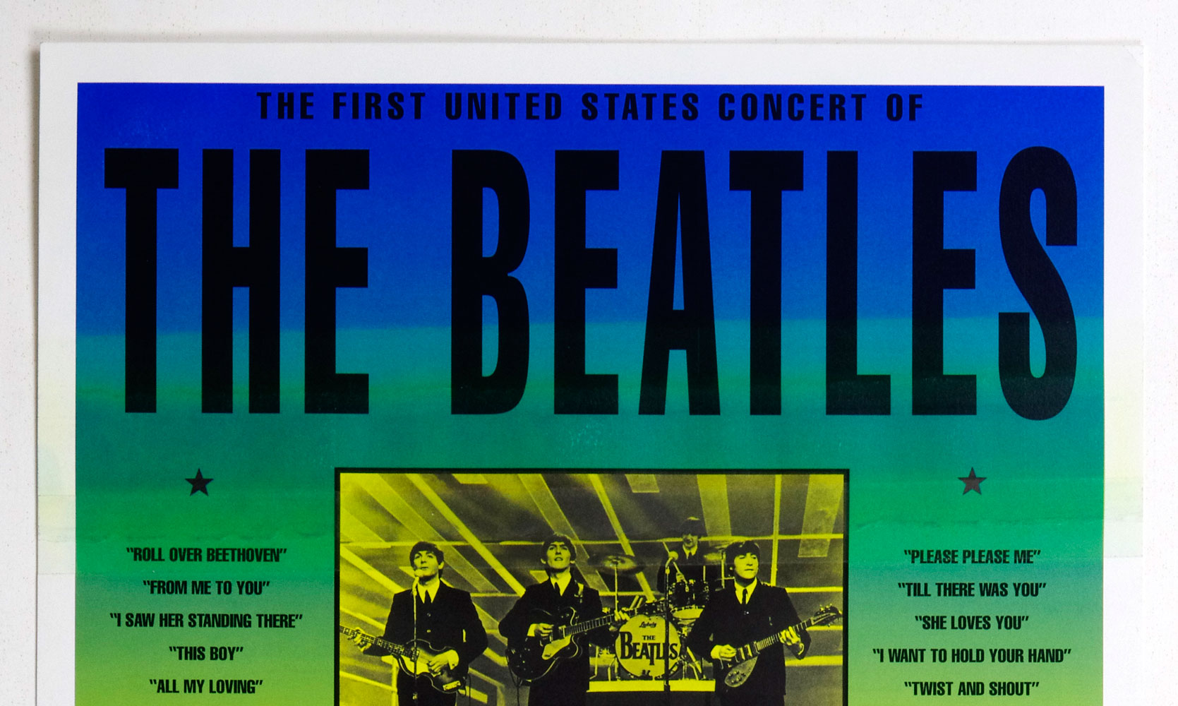 The Beatles Poster First US Concert 1964 Feb 11 Numbered R1995