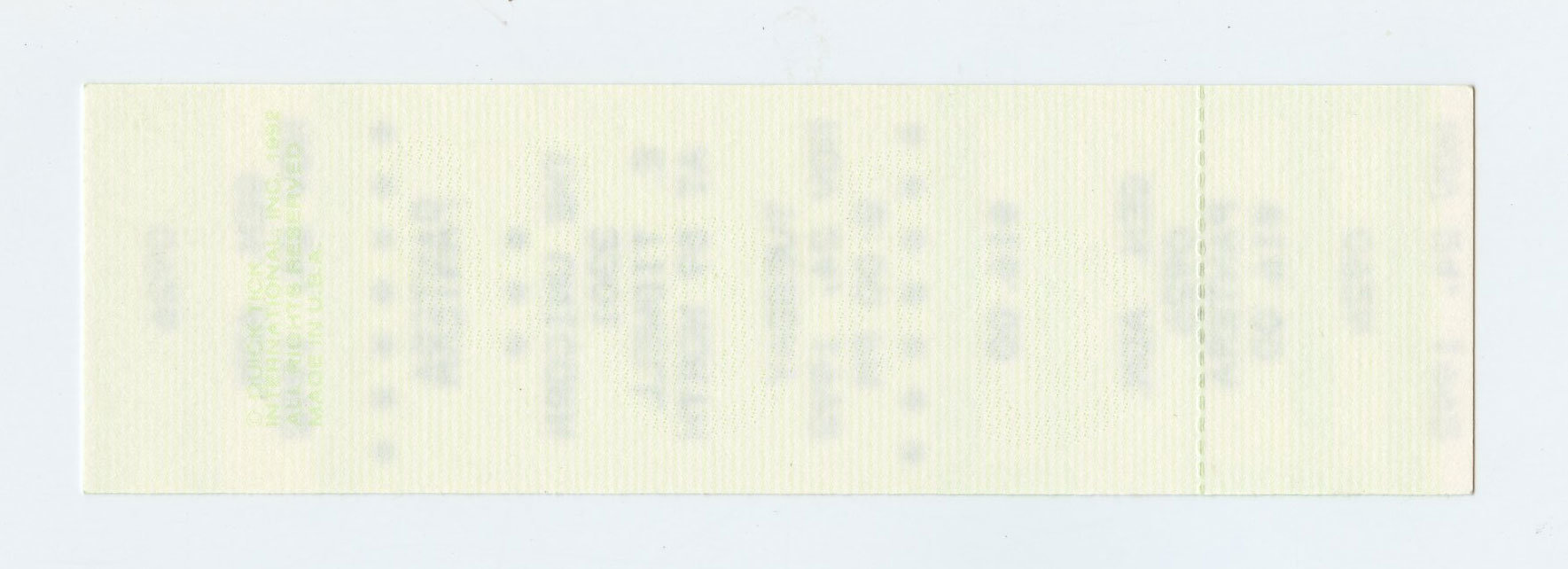 Pantera Ticket Vintage 1992 Nov 24 The Unicorn Houston 