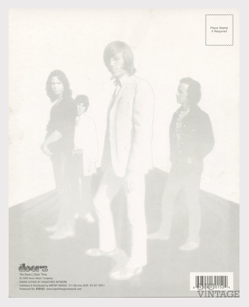 The Doors Postcard 8 x 10 Gourp Photo Don't Time