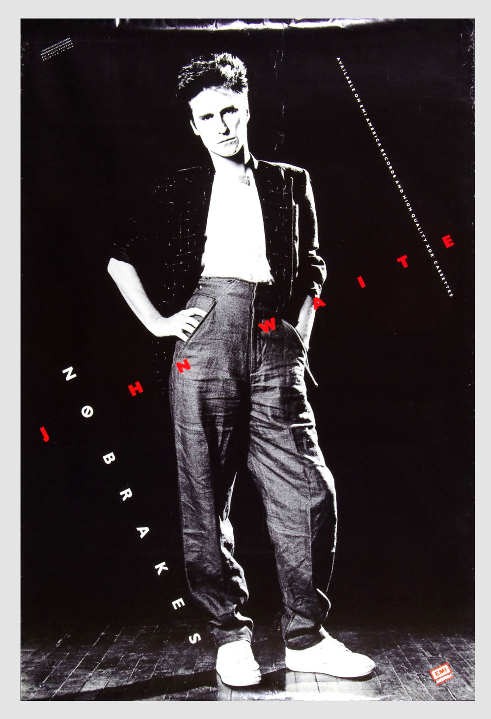 John Waite Poster 1984 No Breaks Album Promotion