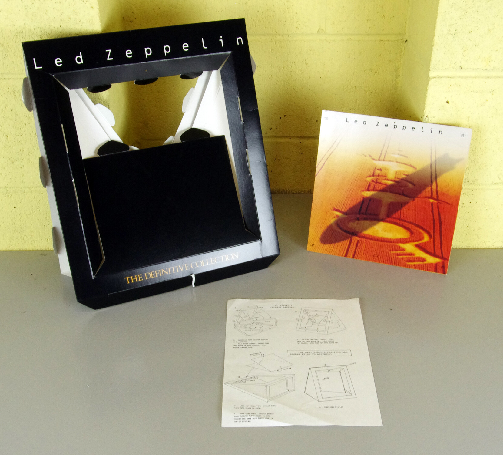 Led Zeppelin Definitive Collection Retail Store Promotion Display Set 1990