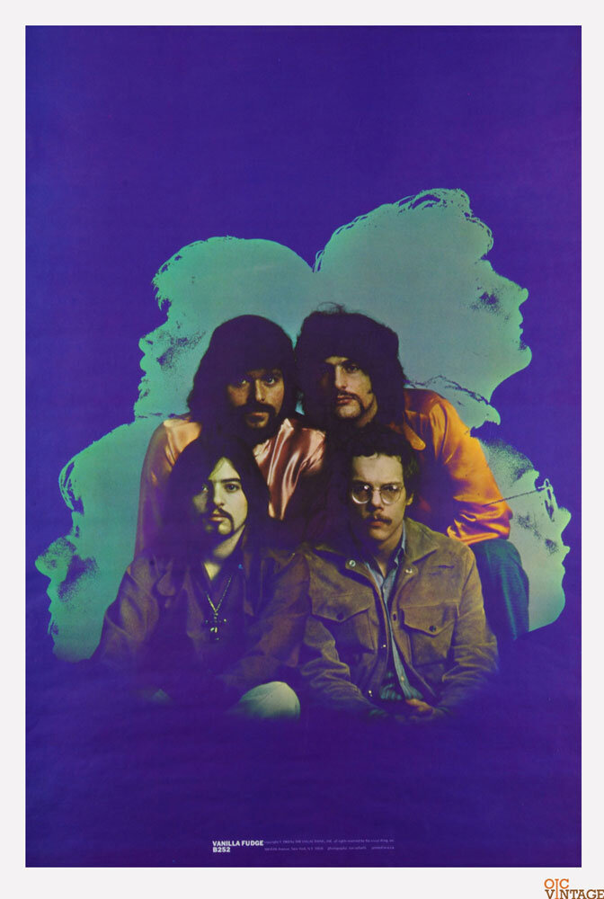 Vanilla Fudge Poster 1969 Vintage The Visual Thing B252 24 x 36