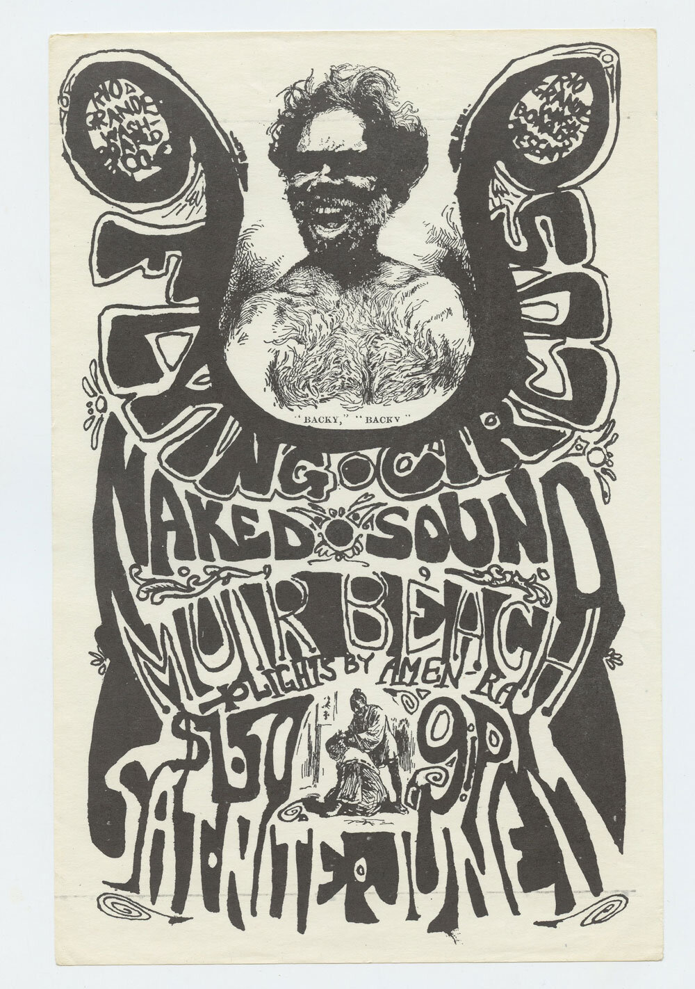 The Flying Circus band Handbill 1967 Jun 17 Muir Beach