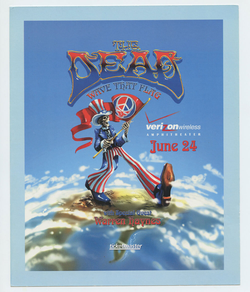 The Dead Handbill 2004 Jun Wave That Flag Tour 