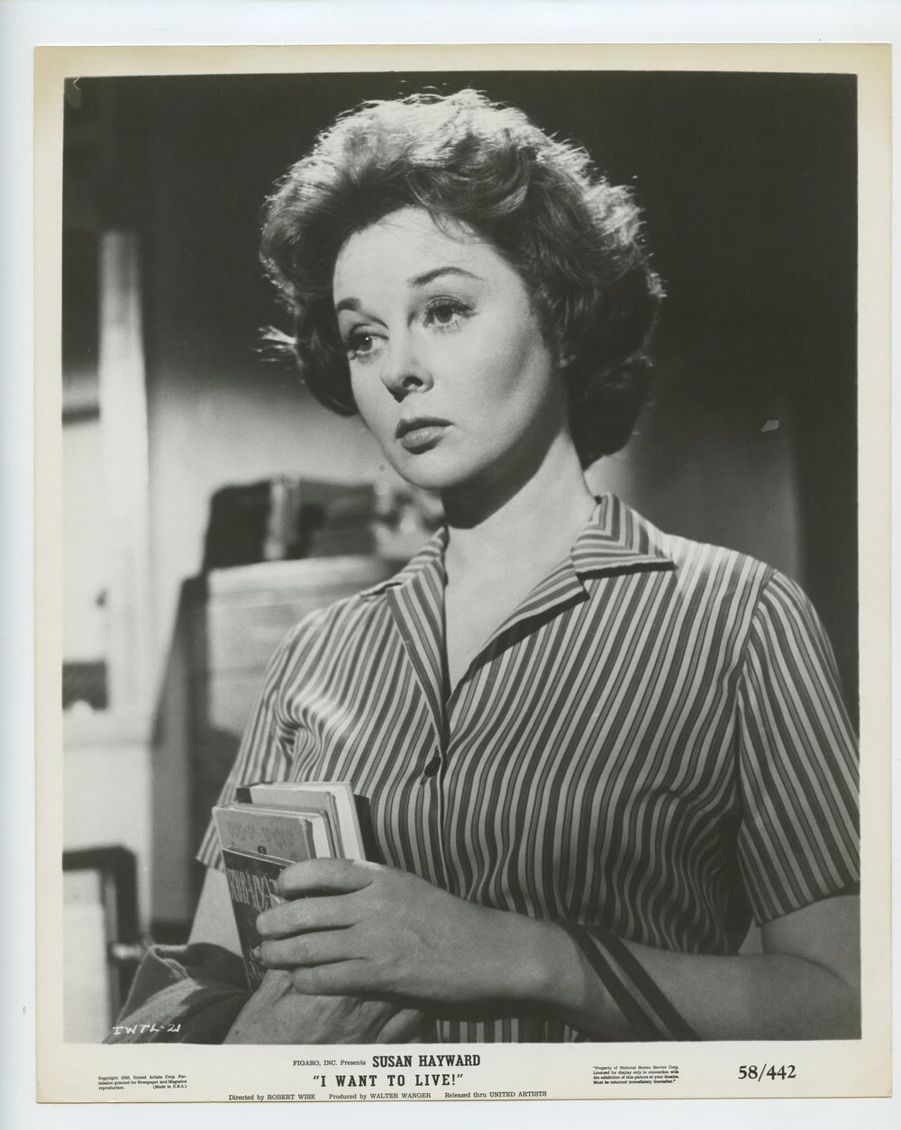 Susan Hayward Photo 1958 I Want to Live! Original Vintage