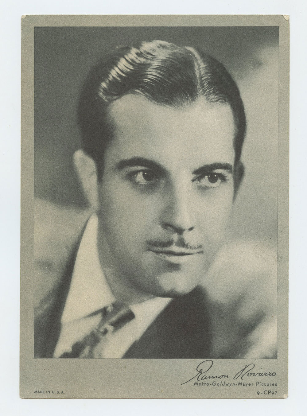 Ramon Novarro Photo Print 1930s MGM Publicity Portrait Original Vintage