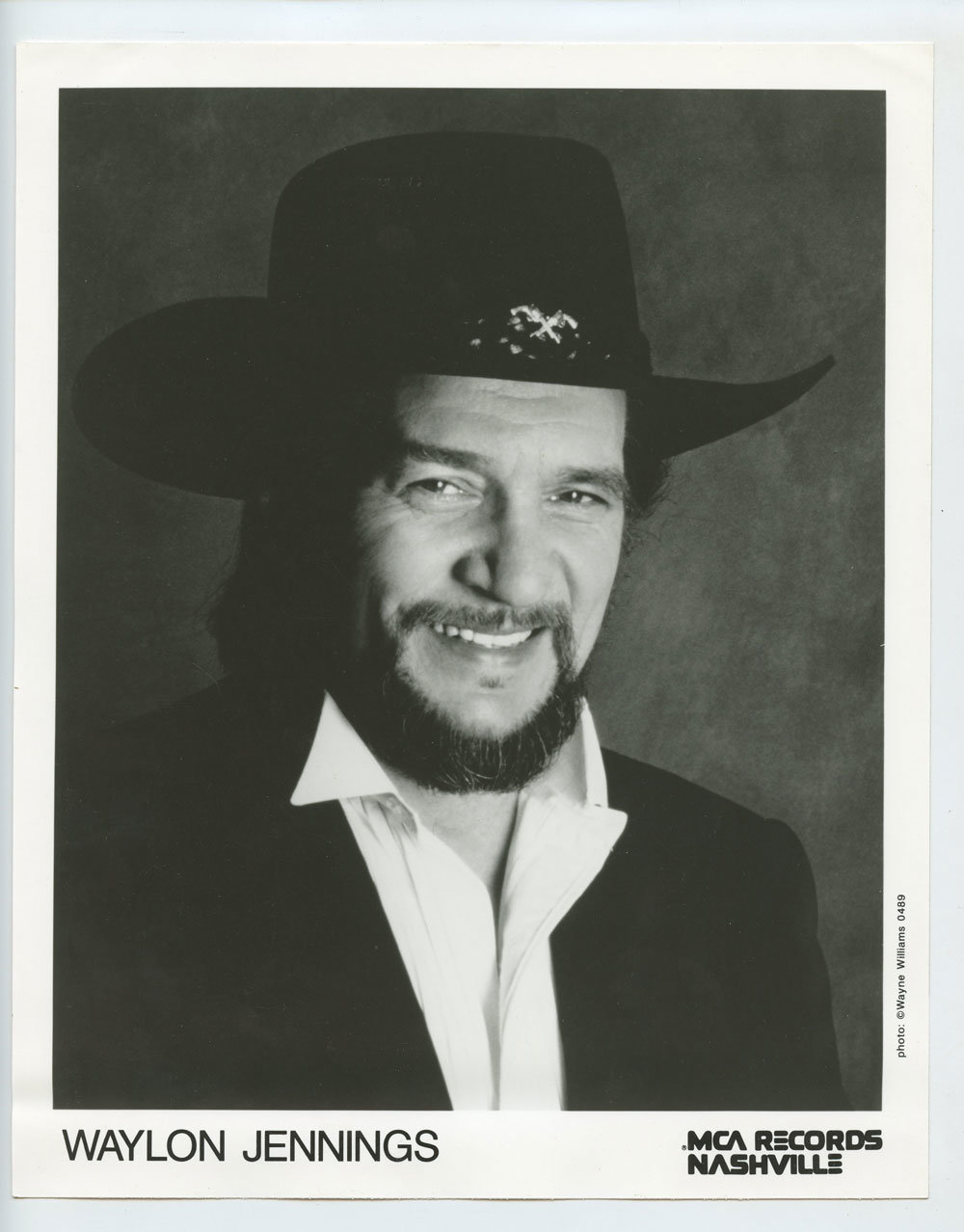 Waylon Jennings Photo 1980s MCA Records