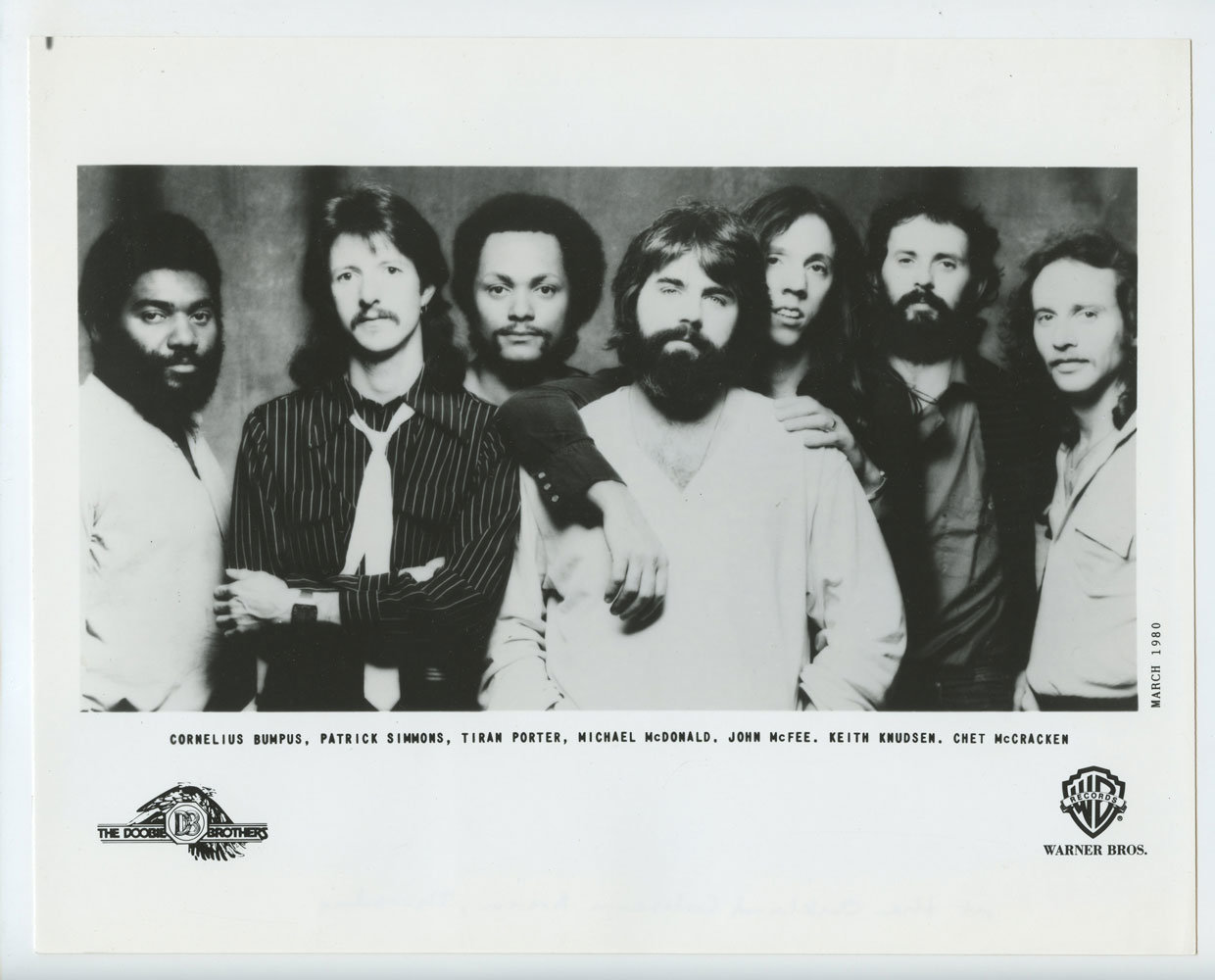 The Doobie Brothers Photo 1980 Warner Bros Records