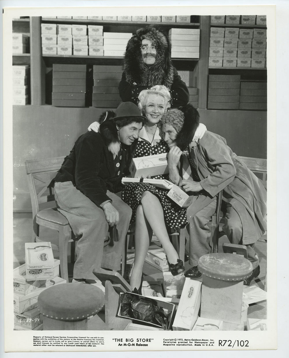 Marx Brothers Marion Martin Photo 1941 The Big Store Original Vintage R72